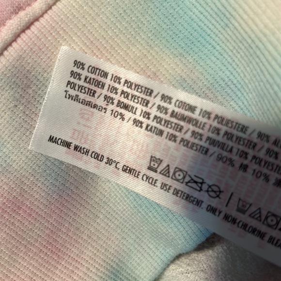 Disney World Tie Dye Pink Blue Mickey Mouse Pull Over XS - Picture 6 of 6